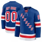 Men's New York Rangers Blue Home Premium Custom Jersey
