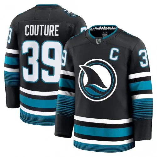 Maglia San Jose Sharks Logan Couture Black Alternate Premium Uomo
