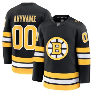 Boston Bruins Home Premium Custom Trikot - Schwarz