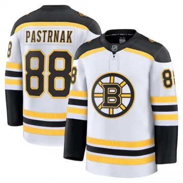 Camisola Premium Away Branca David Pastrnak Boston Bruins