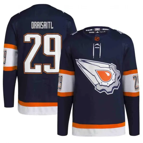 Leon Draisaitl Edmonton Oilers Navy Reverse Retro 2.0 Player Jersey