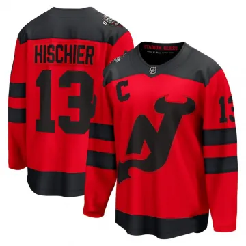 Nico Hischier New Jersey Devils 2024 NHL Stadium Series Breakaway Player Jersey – Red