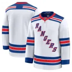 Hommes New York Rangers White Away Premium Jersey