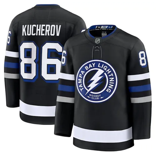 Nikita Kucherov Tampa Bay Lightning Black Alternate Premium Jersey