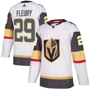 Hommes Vegas Golden Knights Marc-André Fleury #29 Adidas Blanc Authentic Player Jersey