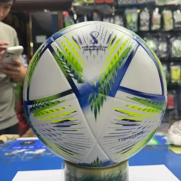 2022 Qatar World Cup Match Soccer Ball White/Blue/Green