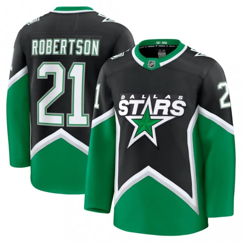 Jason Robertson Dallas Stars Alternate Premium Player Jersey – Black