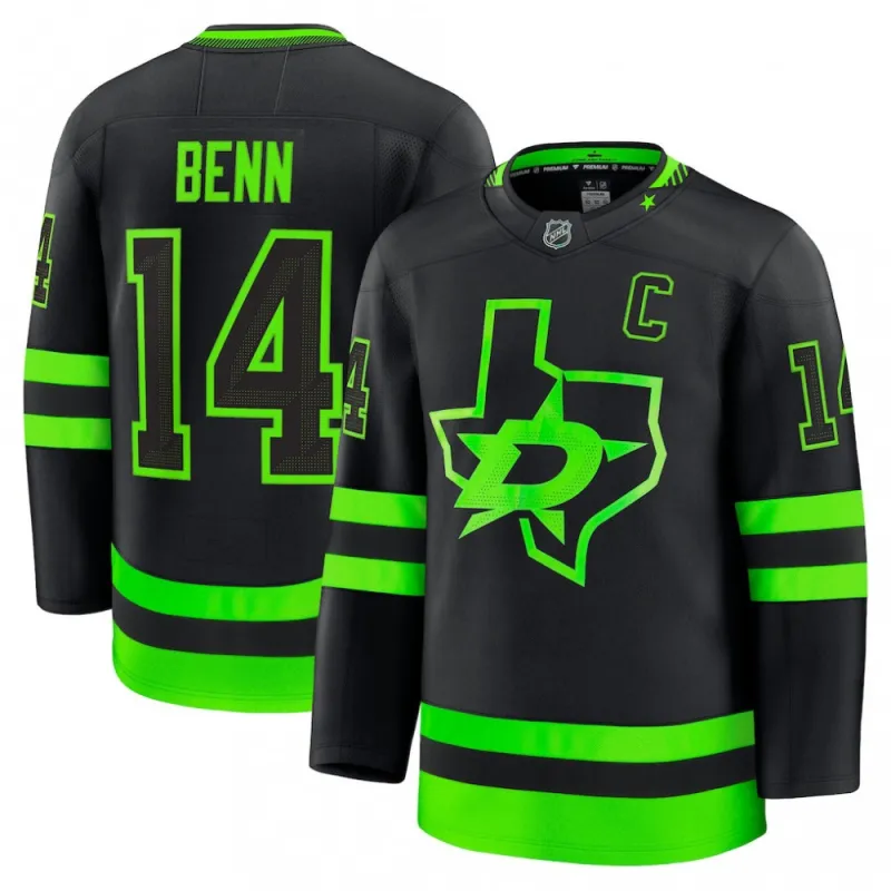 Jamie Benn Dallas Stars Alternate Premium Player Jersey – Black
