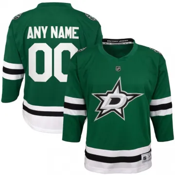 Dallas Stars – Grünes Heimtrikot für Kinder, individuell gestaltbar