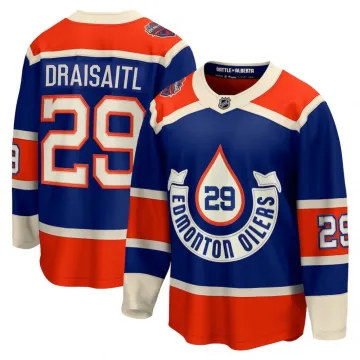 Leon Draisaitl Edmonton Oilers Royal 2023 NHL Heritage Classic Premium Player Jersey