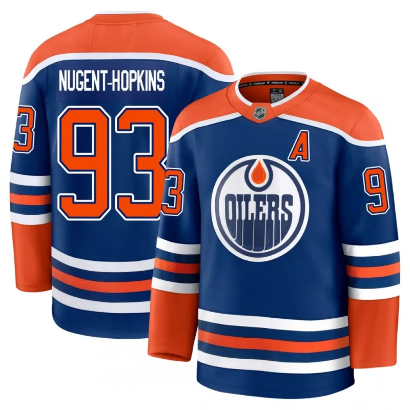 Ryan Nugent-Hopkins Edmonton Oilers Home Premium Player Jersey