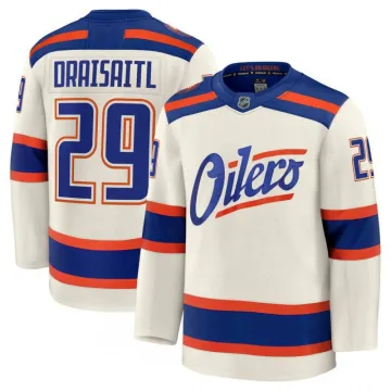 Leon Draisaitl Edmonton Oilers Alternate Cream Premium Player Jersey