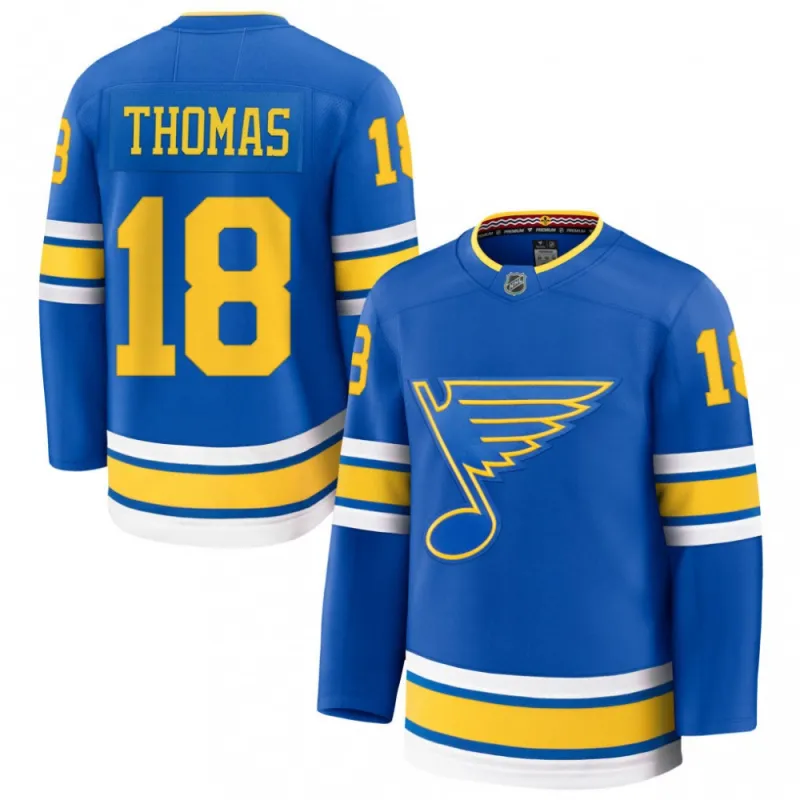 Robert Thomas St. Louis Blues Home Premium Player Jersey – Blue