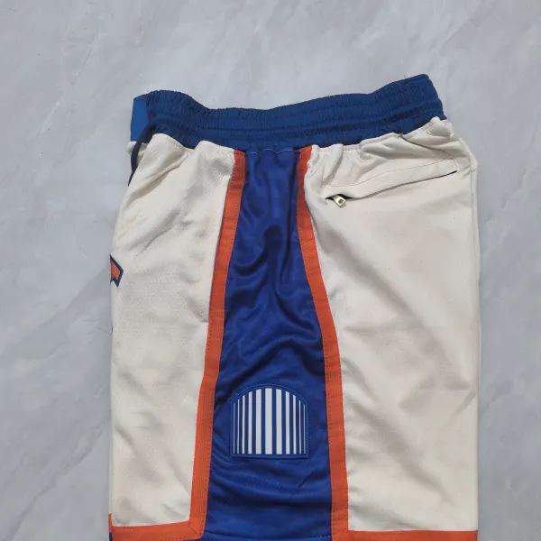 New York Knicks 2026 City Edition Pocket Cream Basketball Shorts - A-Grade Quality Detail View