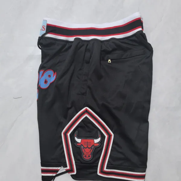 Calções de basquetebol Chicago Bulls 2026 City Edition Pocket Black - Qualidade de 1.ª classe - Vista detalhada