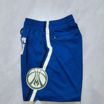 Milwaukee Bucks 2025 City Edition Pocket Blue Basketball Shorts