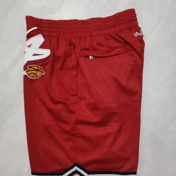 NBA All-Star Jerseys Pocket Red Basketball Shorts