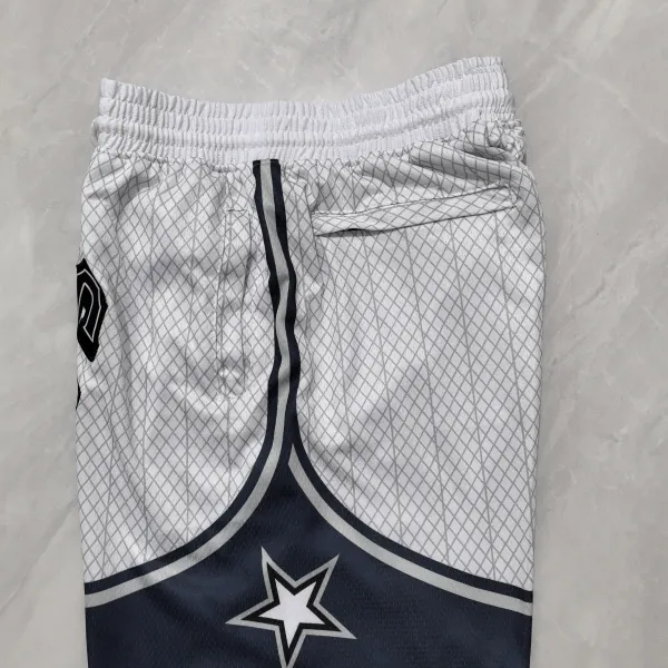 Orlando Magic 2025 City Edition Pocket White Stripe Basketball Shorts - A-Grade Quality Detail View