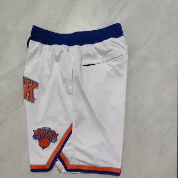 New York Knicks Pocket White Basketball Shorts