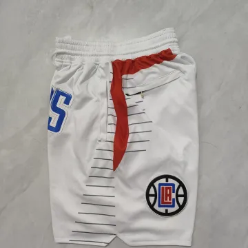 LA Clippers Pocket White Basketball Shorts