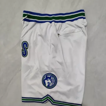 Minnesota Timberwolves Pocket White Basketball Shorts