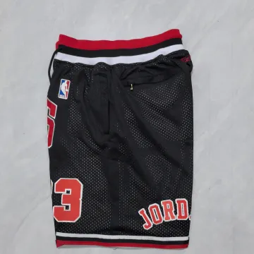 Chicago Bulls Throwback Pocket Black Basketball Shorts