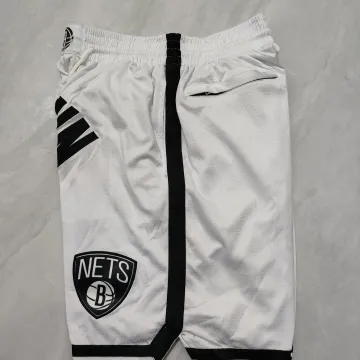 Brooklyn Nets Pocket White Basketball Shorts