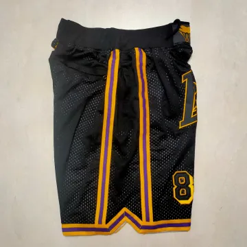 Los Angeles Lakers Pocket Black Basketball Shorts