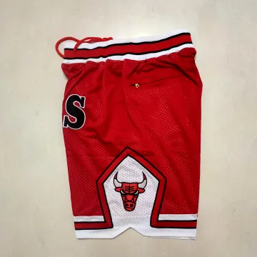 Chicago Bulls Throwback Red Basketball Shorts