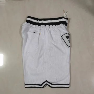 Brooklyn Nets Pocket White Basketball Shorts