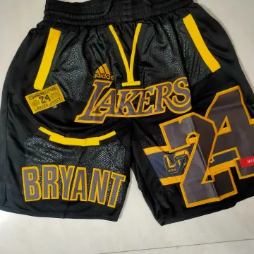 Los Angeles Lakers Pocket Black Basketball Shorts
