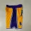 Los Angeles Lakers Pocket Yellow Basketball Shorts