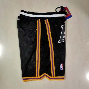 Los Angeles Lakers Pocket Black Basketball Shorts