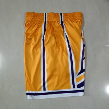 Los Angeles Lakers Pocket Yellow Basketball Shorts