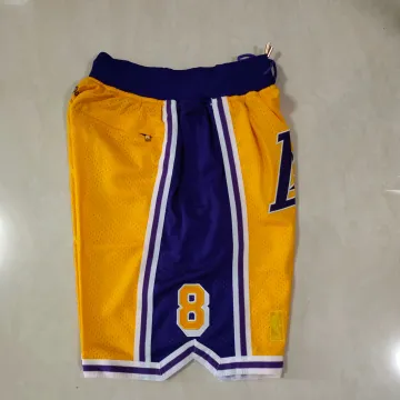 Los Angeles Lakers Pocket Yellow Basketball Shorts