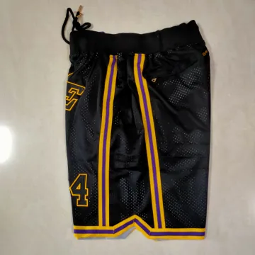 Los Angeles Lakers Pocket Black Basketball Shorts
