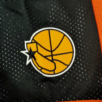 Golden State Warriors Throwback Pocket Black Basketball Shorts