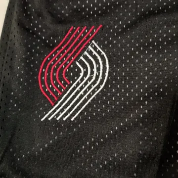 Portland Trail Blazers Throwback Pocket Black Basketball Shorts