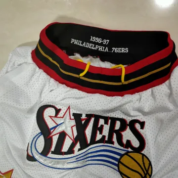 Philadelphia 76ers Throwback Pocket White Basketball Shorts