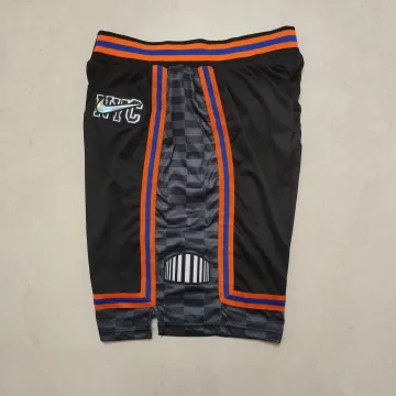 New York Knicks 75th Anniversary Throwback Black Basketball Shorts