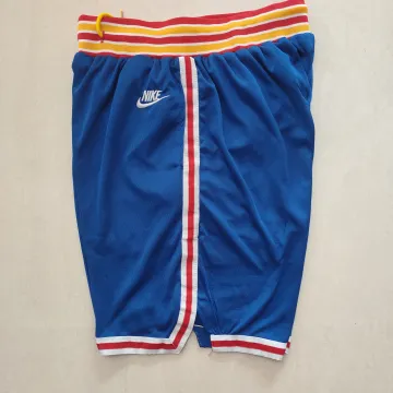 New York Knicks 75th Anniversary Throwback Blue Basketball Shorts