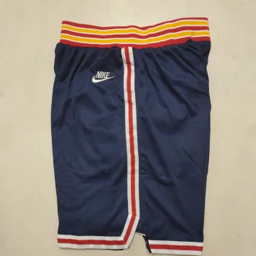 Golden State Warriors 75th Anniversary Throwback Navy Basketball Shorts
