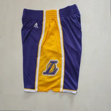 Los Angeles Lakers Throwback Purple Basketball Shorts