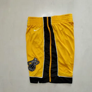 Miami Heat Yellow Basketball Shorts