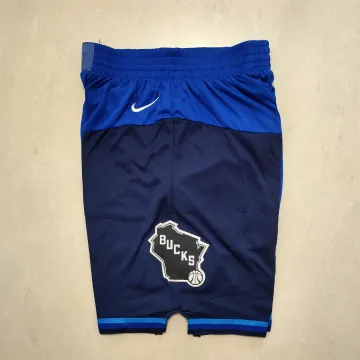 Milwaukee Bucks City Edition Blue Basketball Shorts