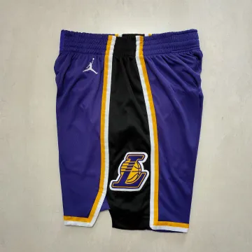 Los Angeles Lakers Throwback Purple Basketball Shorts