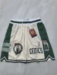 Boston Celtics Pocket Cream Basketball Shorts Boston Celtics Pocket Cream Basketball Shorts