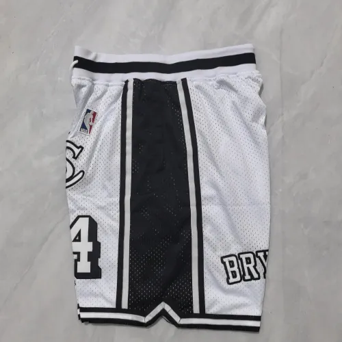Los Angeles Lakers Throwback Pocket White Basketball Shorts