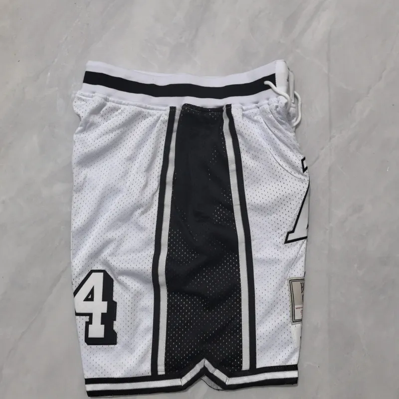 Los Angeles Lakers Throwback Pocket White Basketball Shorts