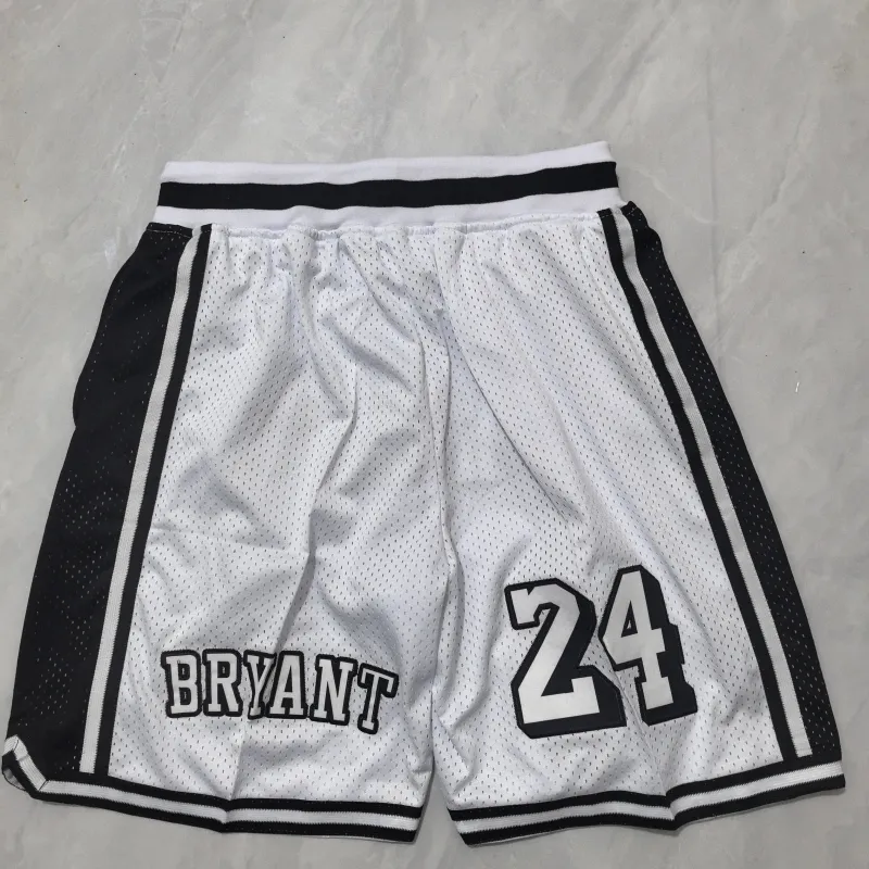 Los Angeles Lakers Throwback Pocket White Basketball Shorts